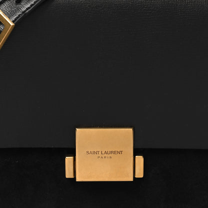 Saint Laurent Smooth Calfskin Suede Medium Bellechasse Black 8 of 10
