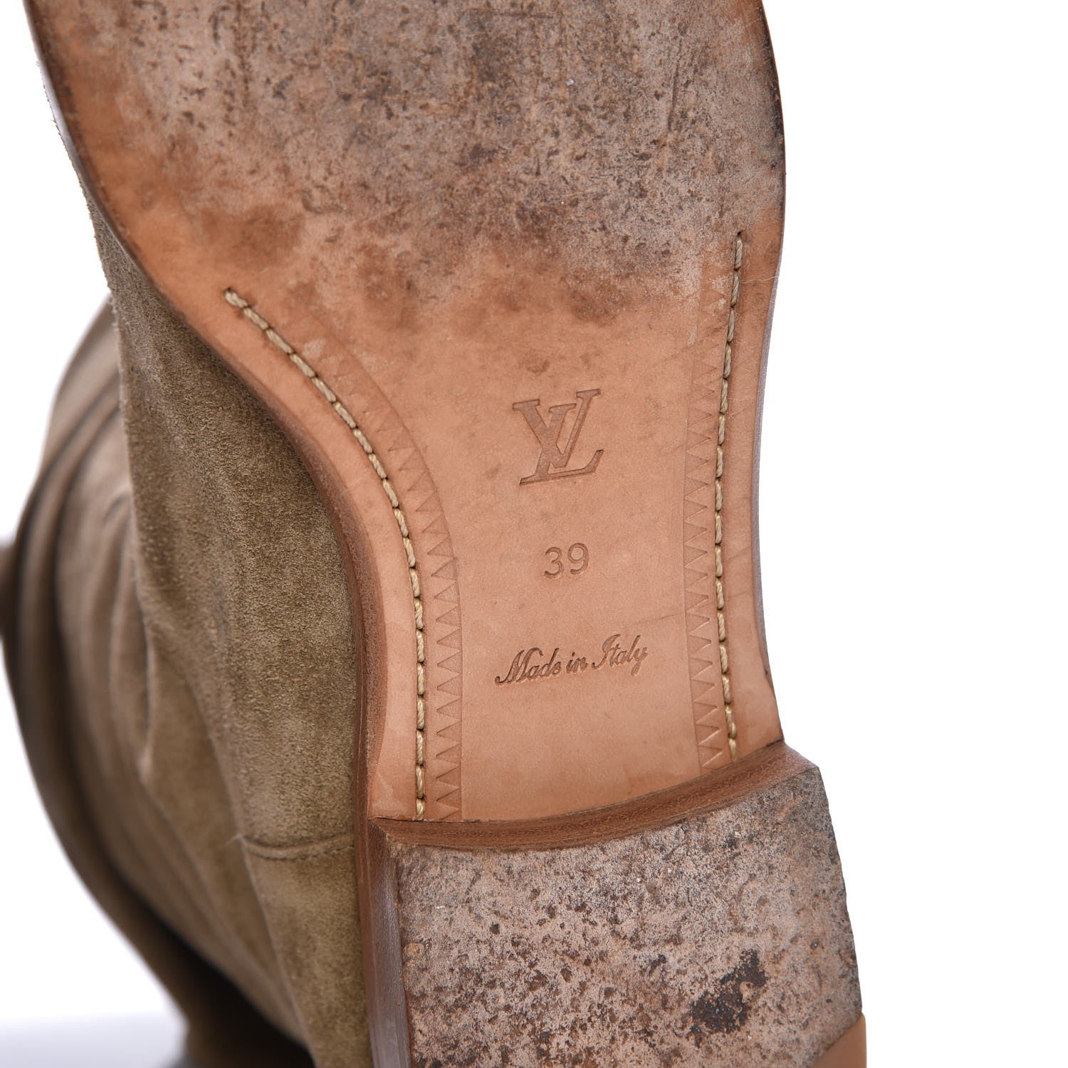 Louis Vuitton Suede Safari Boots Taupe 39 8 of 10
