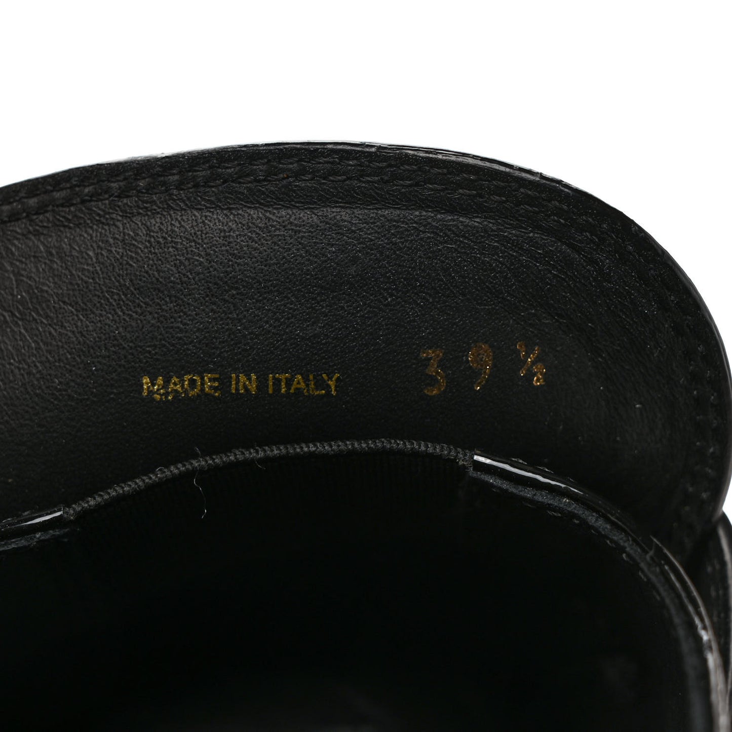 Vernice Triangle 50mm Loafers 39.5 Black