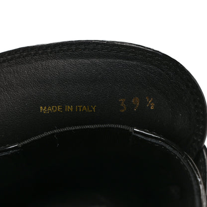 Prada Vernice Triangle 50mm Loafers 39.5 Black 8 of 9