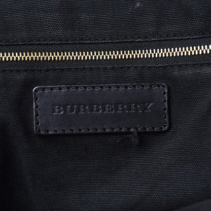 Burberry Bridle Calfskin House Check Small Orchard Bowling Bag Black 6 of 20