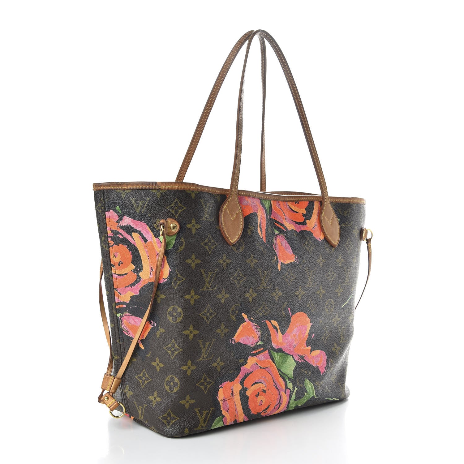 Louis Vuitton Monogram Roses Neverfull MM 3 of 11