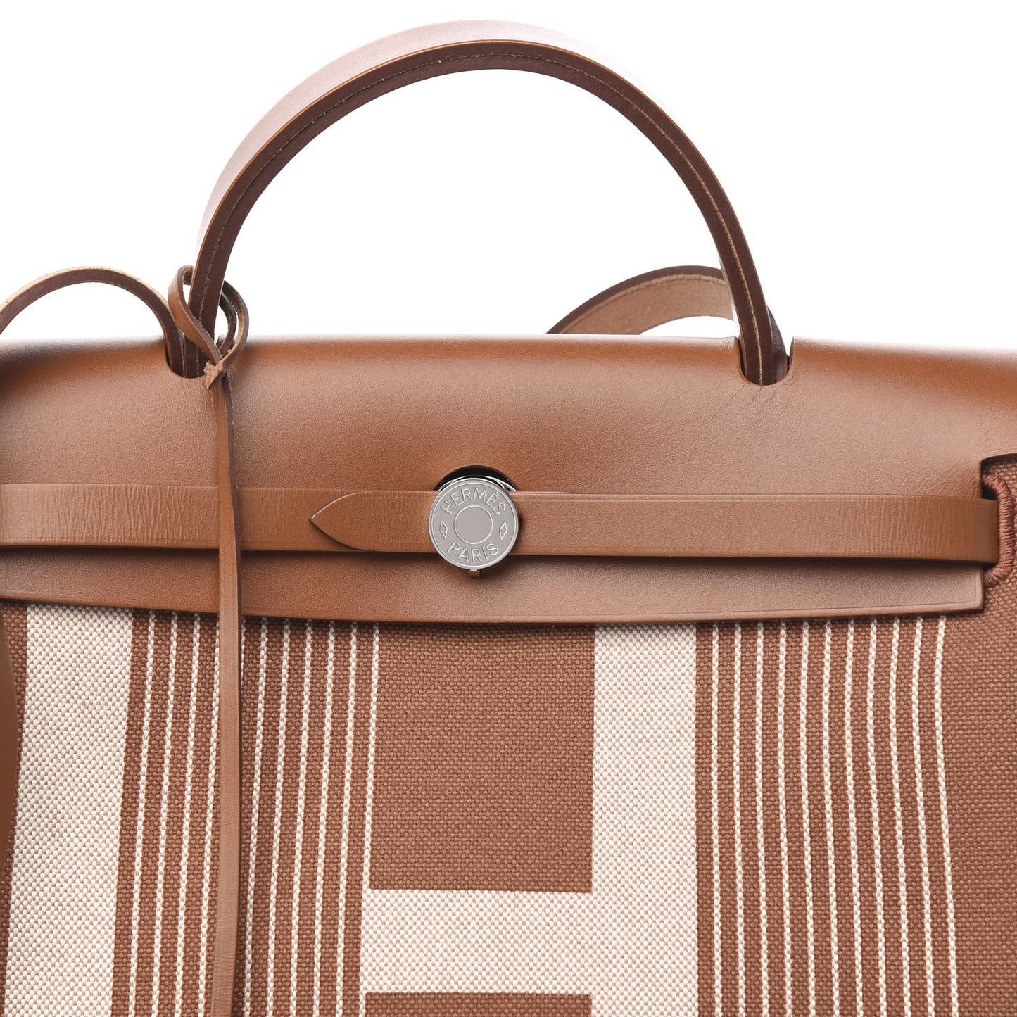 Vache Hunter Toile H Vibration Herbag Zip Retourne 31 PM Fauve Ecru Beige