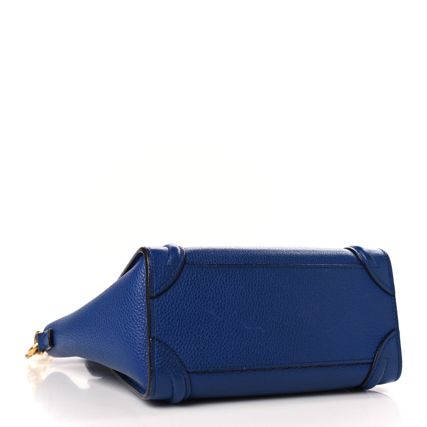 Drummed Calfskin Nano Luggage Indigo