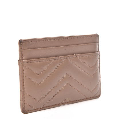Gucci Calfskin Matelasse GG Marmont Card Holder Porcelain Rose 3 of 12