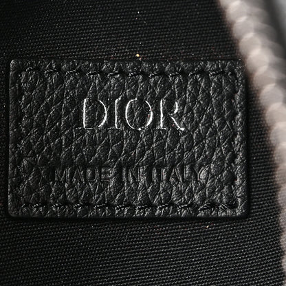 Christian Dior Grained Calfskin Oblique Scarab Sling Bag Blue Black 6 of 9