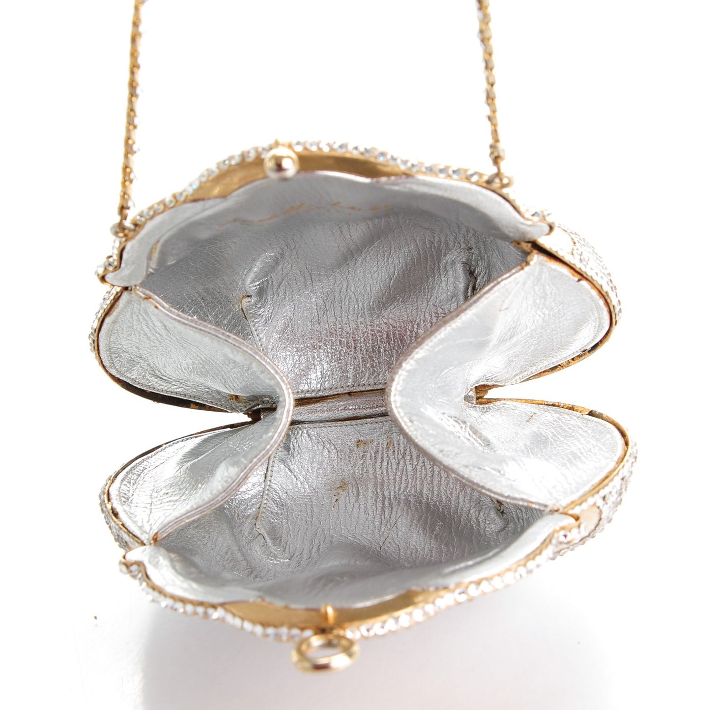 Swarovski Crystal Chatelaine Minaudiere Gold
