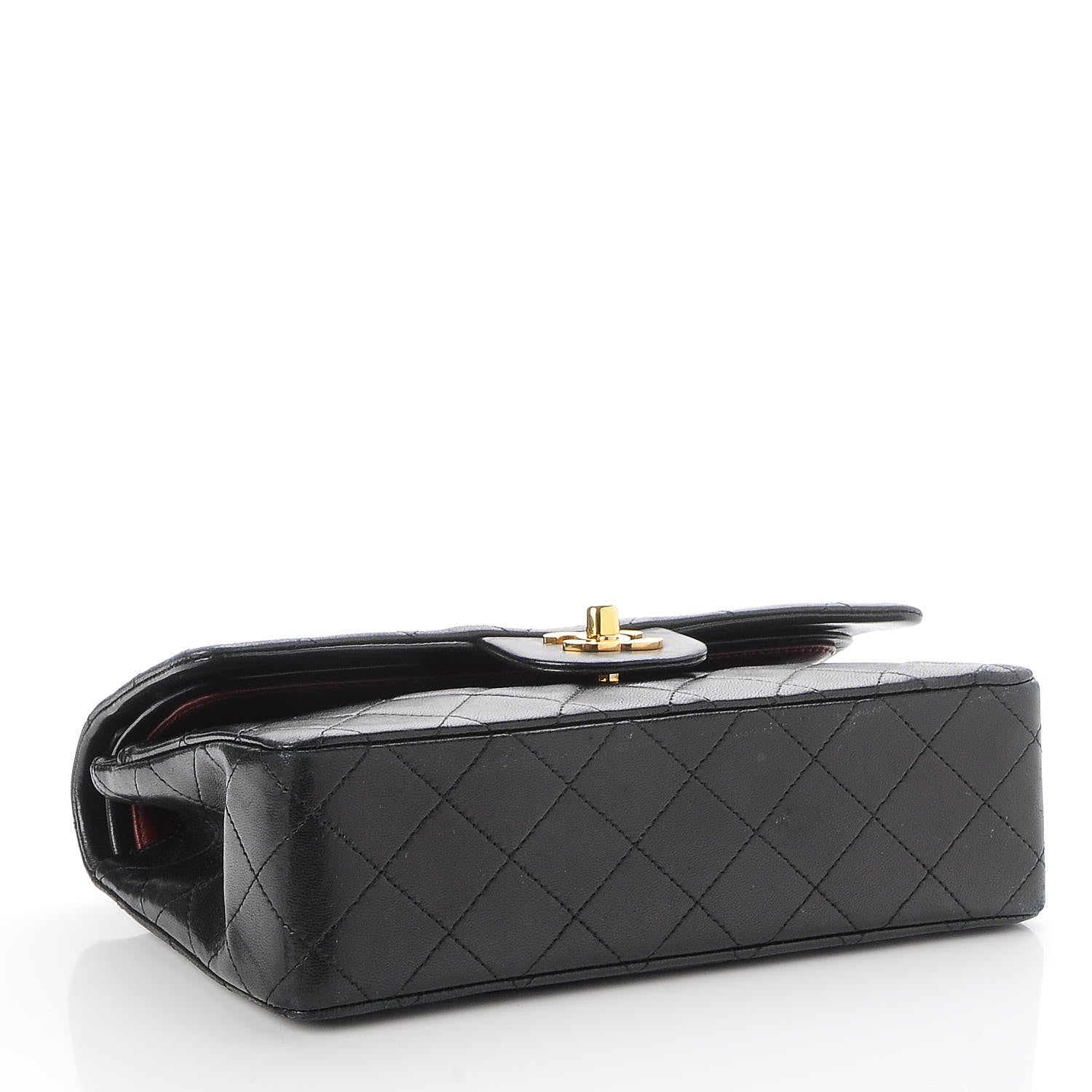 Chanel Lambskin Quilted Small Double Flap Black 5 of 9