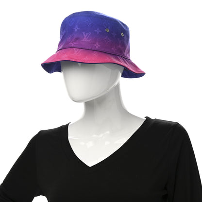 Louis Vuitton Monogram Illusion Reversible Bucket Hat M Pink Purple 2 of 13