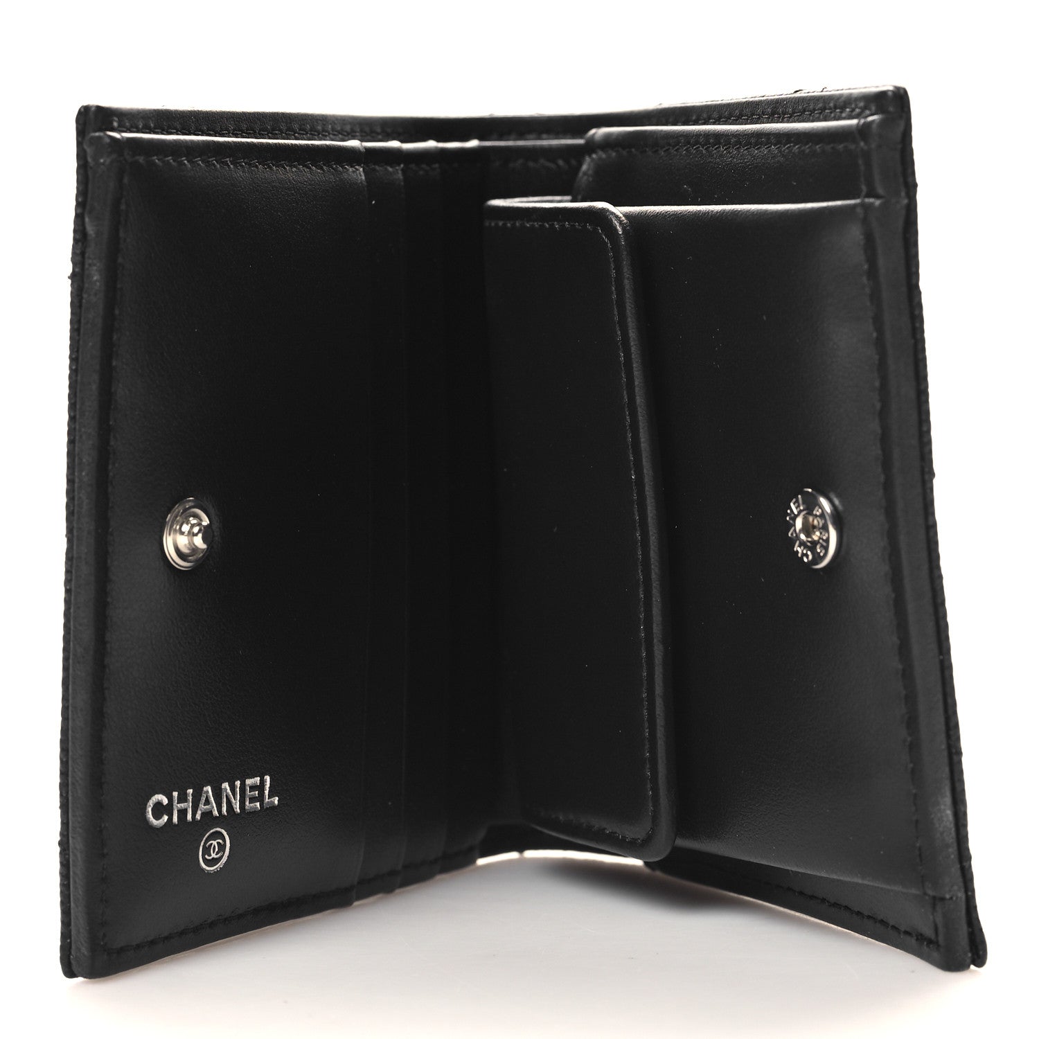 Chanel Caviar Quilted Small Bifold Wallet Black 5 of 10
