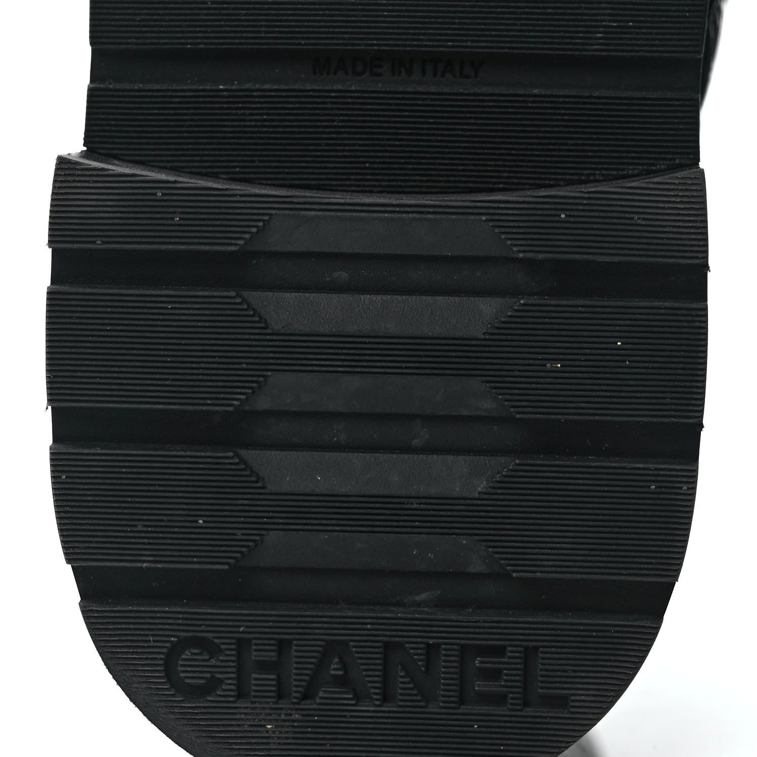Chanel Shiny Calfskin Quilted Lace Up Combat Boots 38 Black 6 of 9