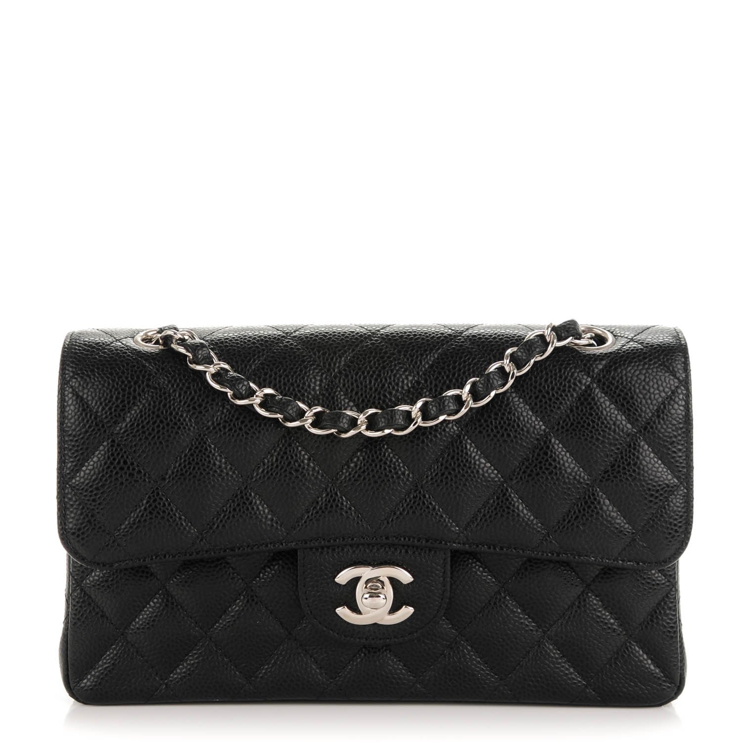 Chanel Caviar Quilted Small Double Flap Black 1 of 8