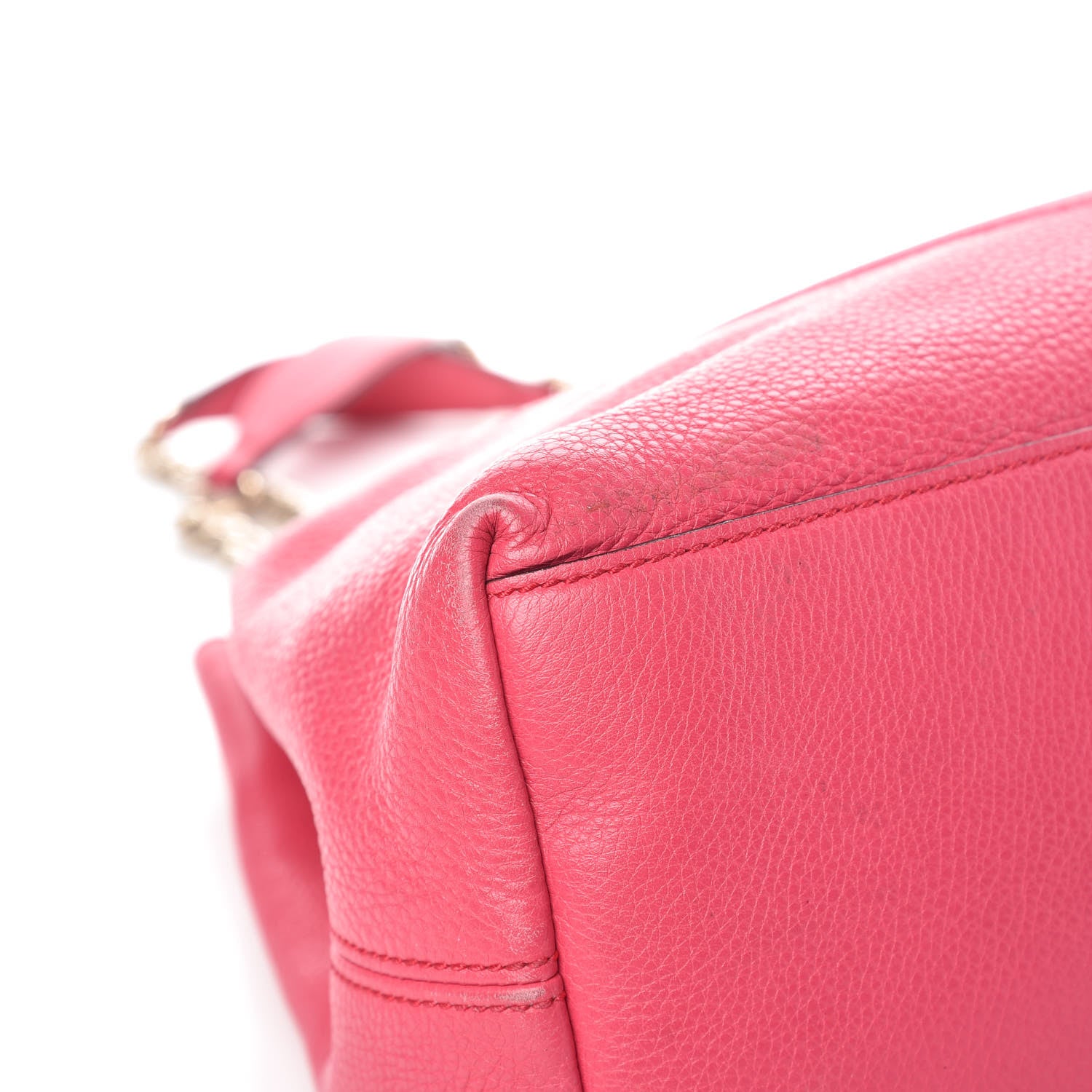 Gucci Pebbled Calfskin Medium Soho Chain Shoulder Bag Pink 13 of 23
