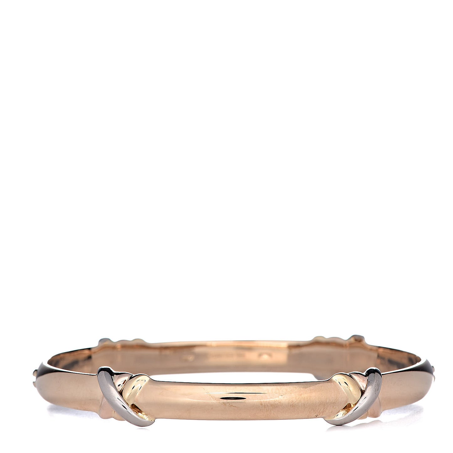 18K Pink Yellow White Gold Trinity LOVE Bracelet 16