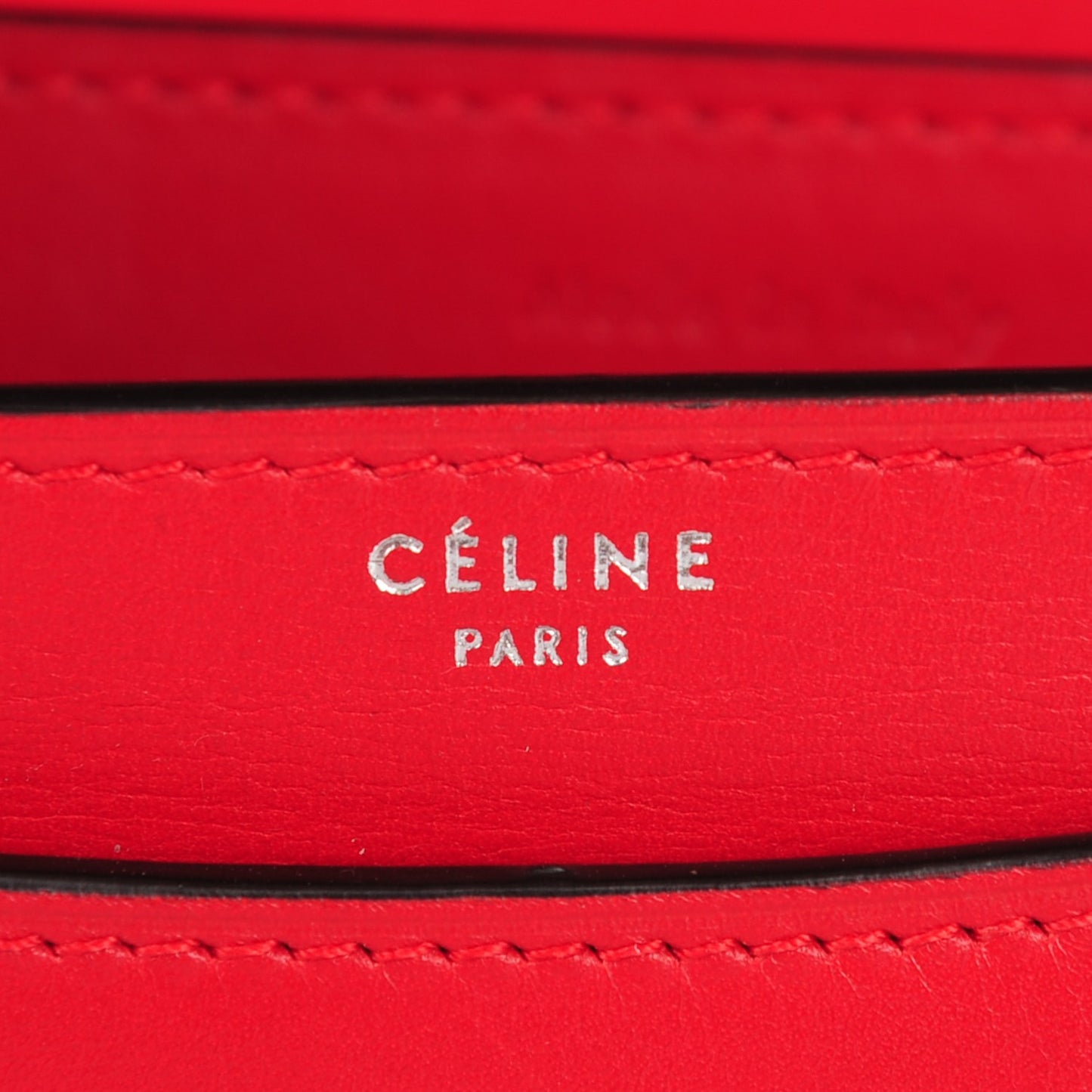 Smooth Calfskin Python Case Bright Red