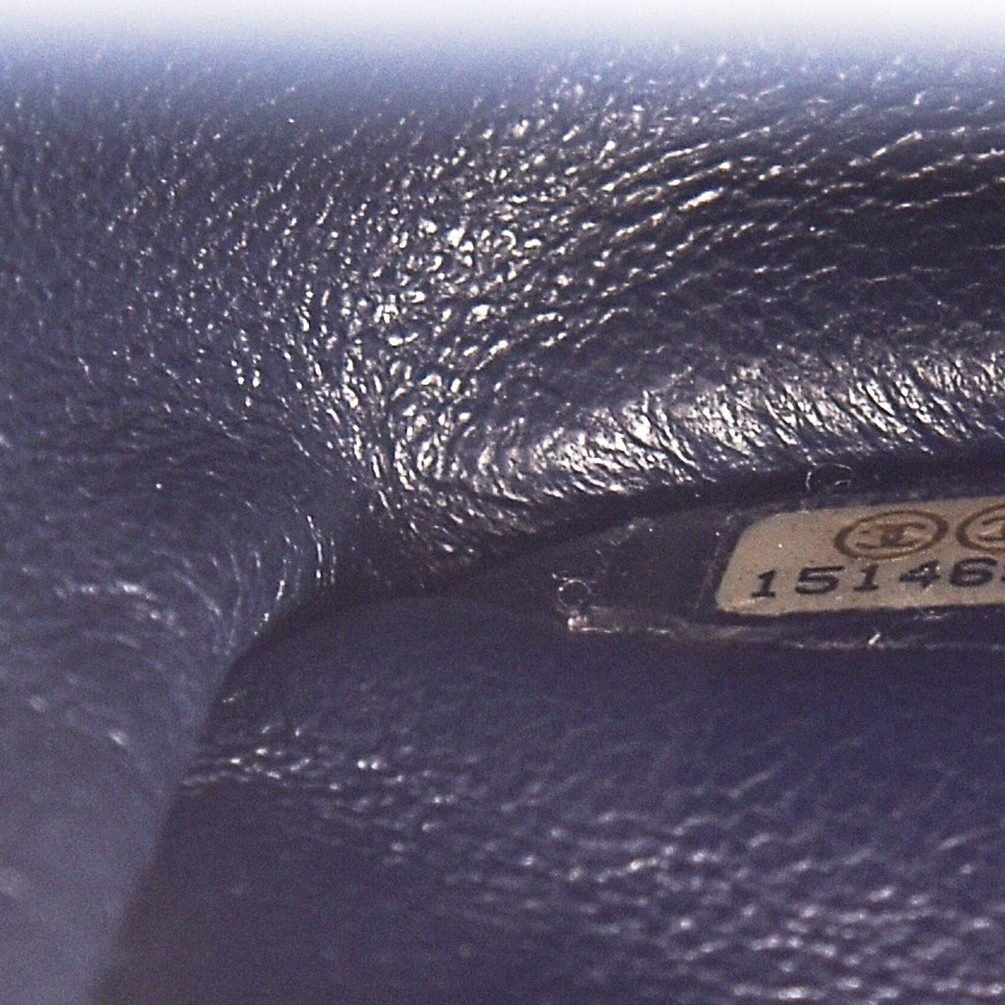 Caviar Quilted Jumbo Double Flap Navy Blue