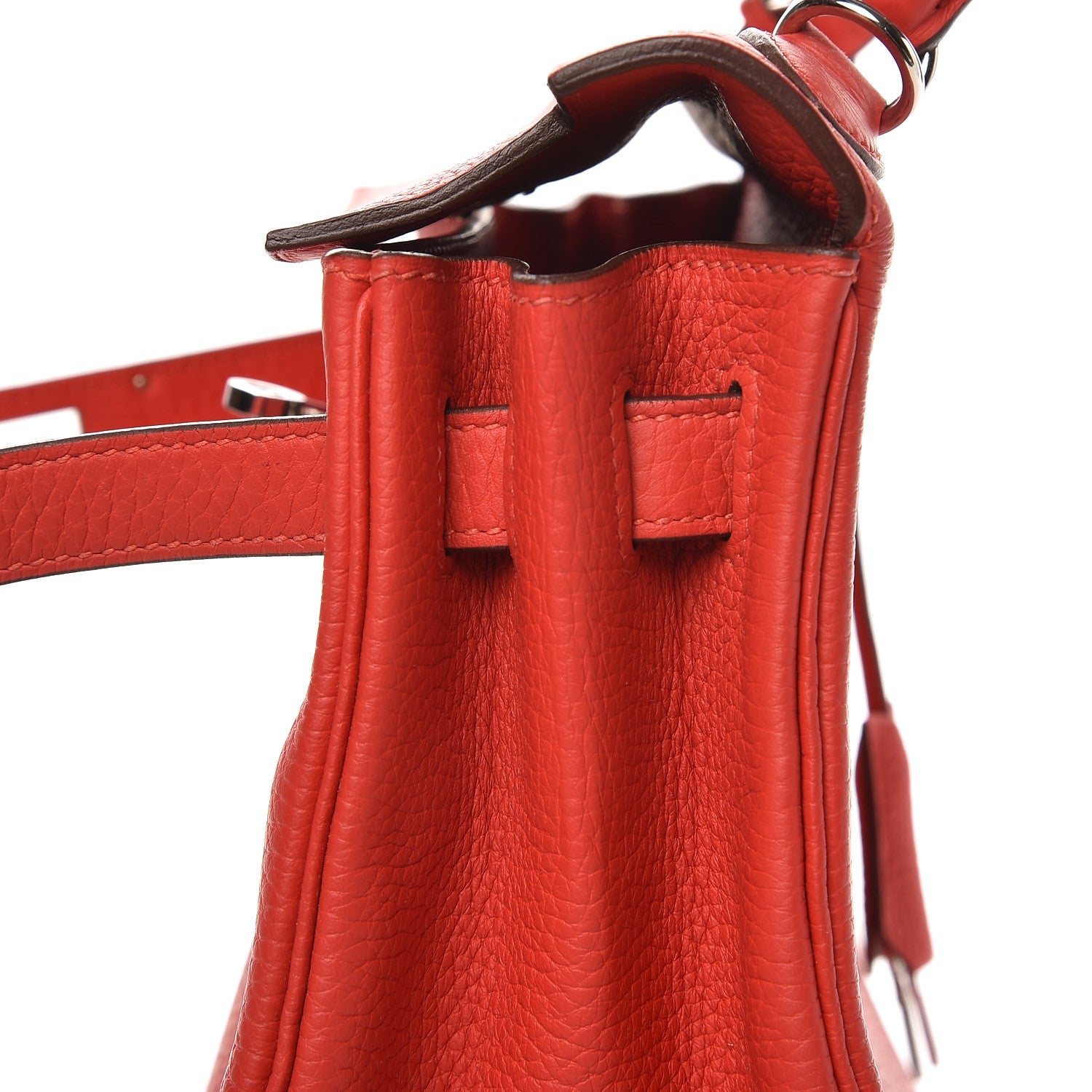 Hermes Taurillon Clemence Kelly Retourne 28 Rouge Tomate 21 of 37