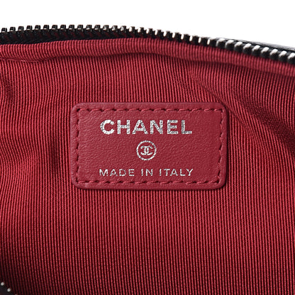 Chanel Aged Calfskin Quilted Gabrielle Classic Pouch Beige Black 6 of 7