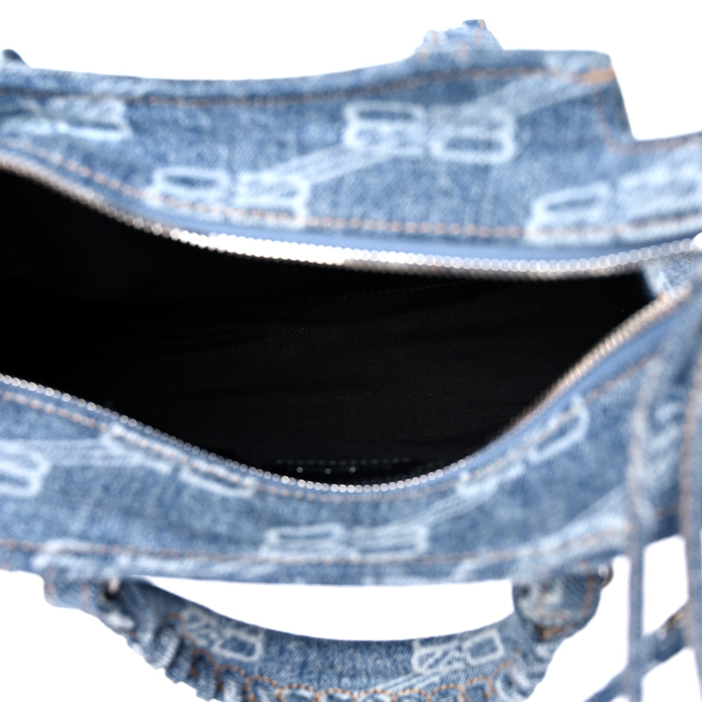 Denim BB Monogram Neo Cagole Handbag XS Blue