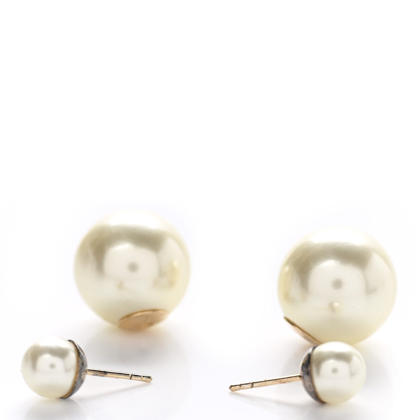 Pearl Mise En Dior Tribal Earrings Gold