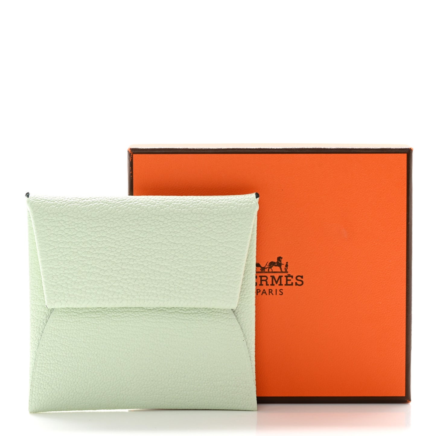 Chevre Mysore Bastia Verso Coin Purse Vert Fizz Bleu Zephyr