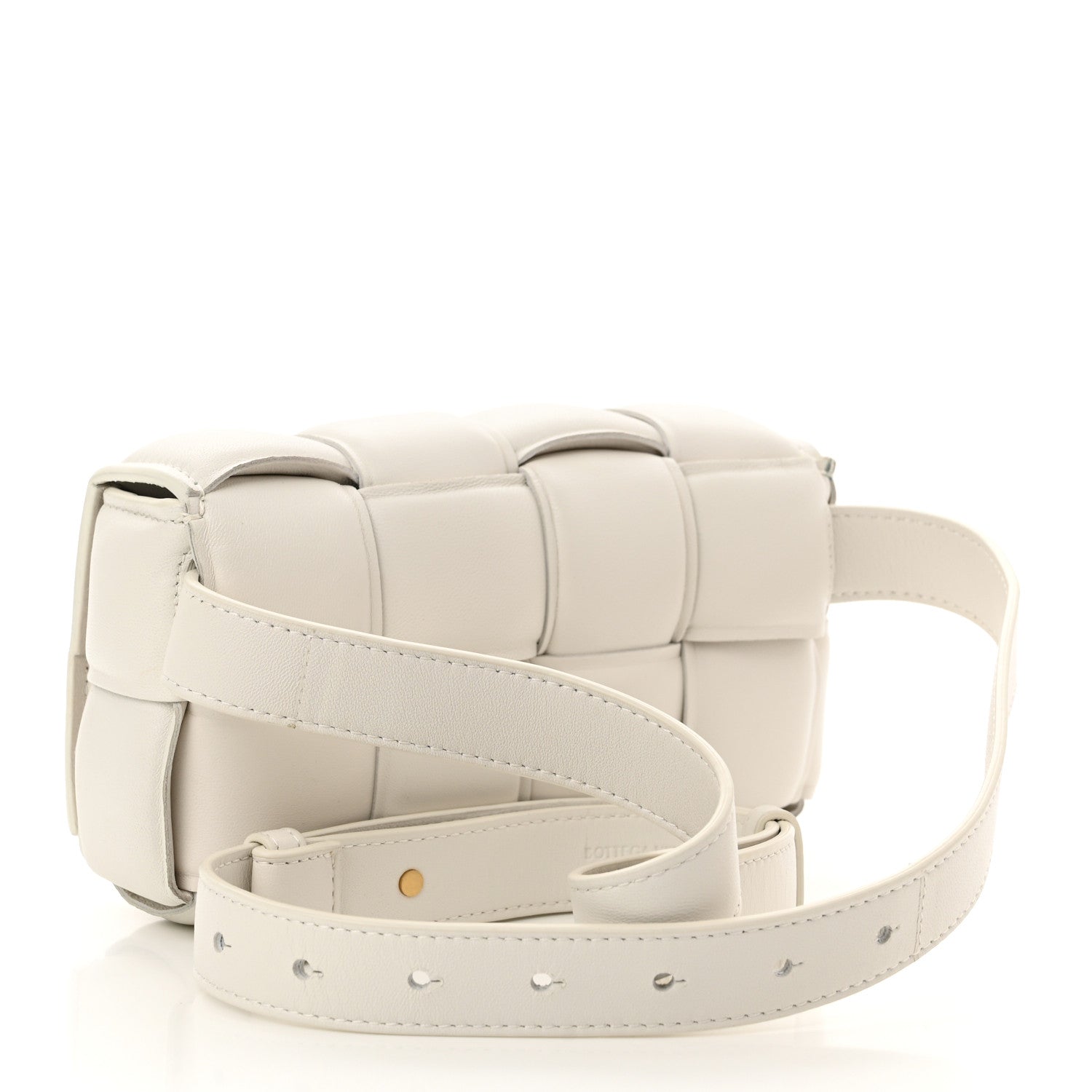 Bottega Veneta Nappa Maxi Intrecciato Padded The Belt Cassette Bag Chalk 3 of 12