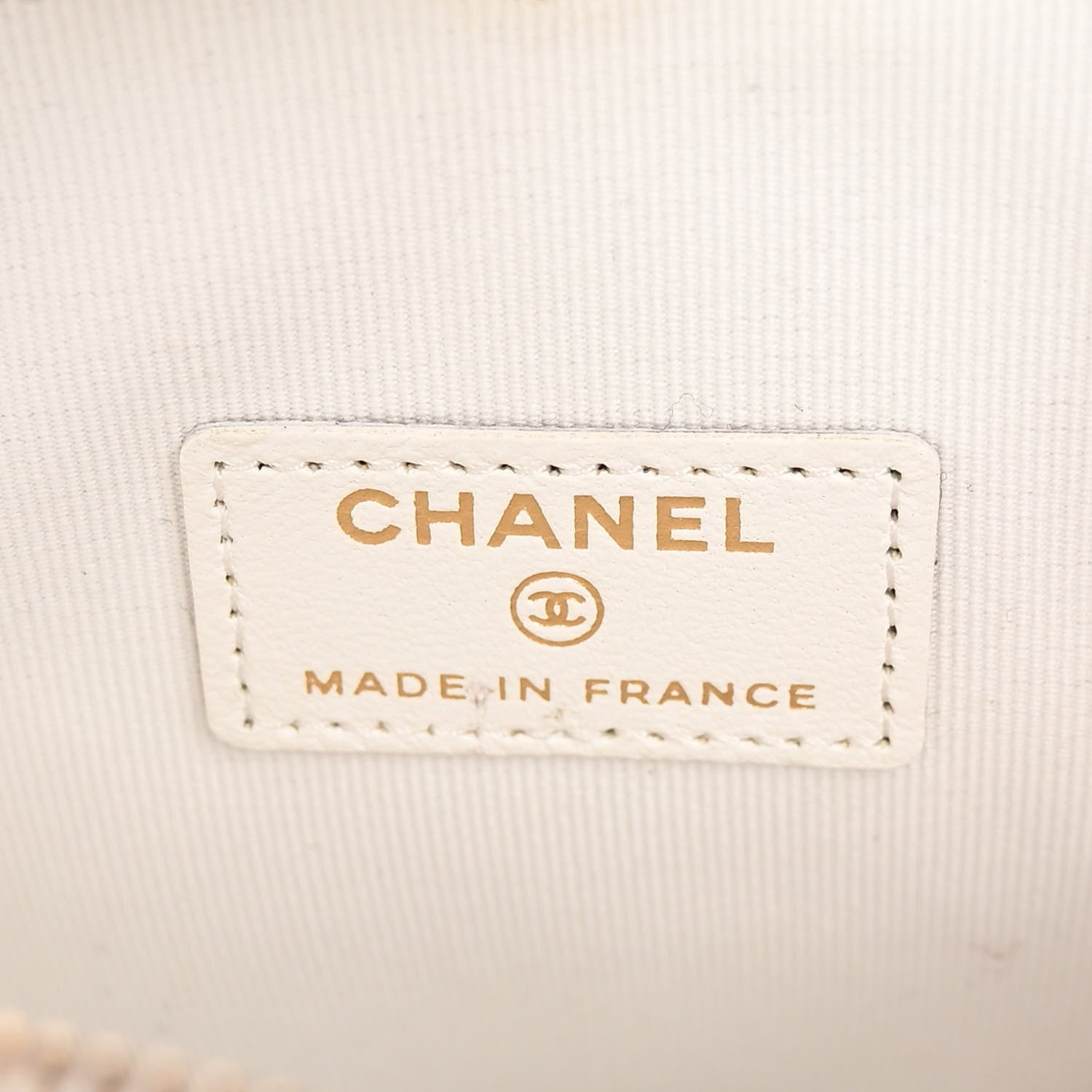 Chanel Lambskin Quilted CC In Love Heart Clutch With Chain White 6 of 10