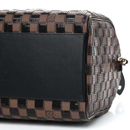 Louis Vuitton Damier Paillettes Speedy 30 Black 7 of 9