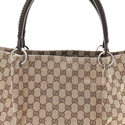 Gucci Monogram Large Bucket Tote Dark Brown 8 of 10