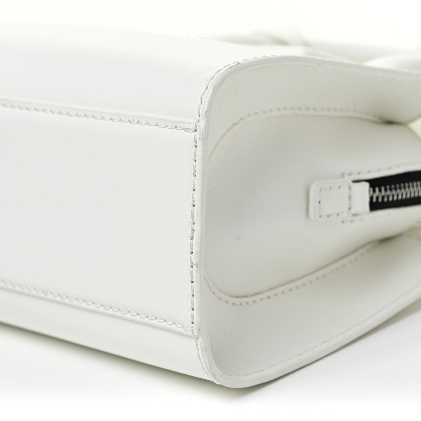 Saffiano Little Big Shot Tote White
