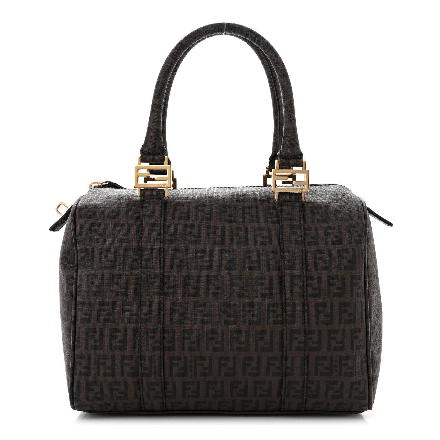Fendi Zucchino Spalmati Forever Small Boston Moro Black 1 of 8