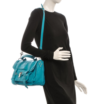 Proenza Schouler Lambskin Medium PS1 Satchel Turquoise 2 of 8