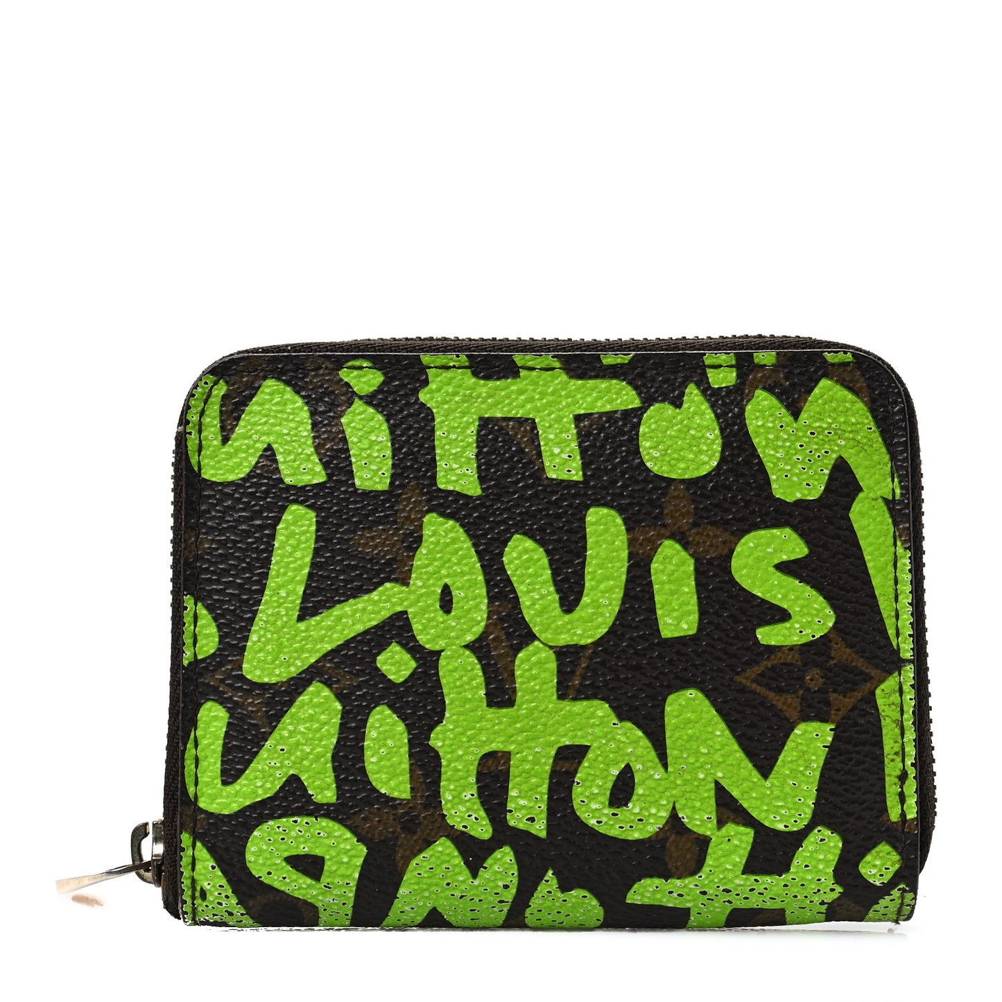 Monogram Graffiti Zippy Coin Purse Wallet Green
