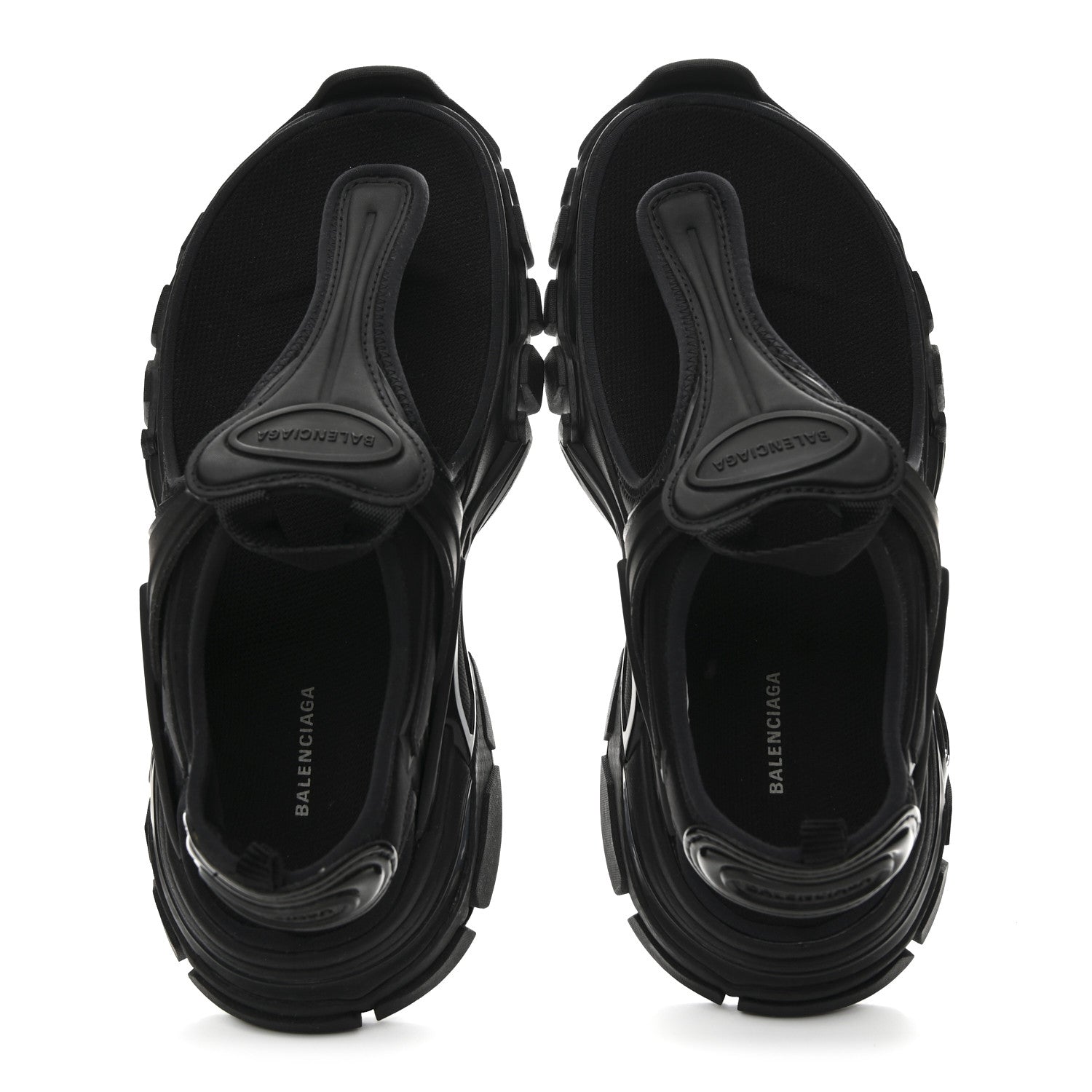 Balenciaga Neoprene Rubber Thong Sandals 37 Black 2 of 9