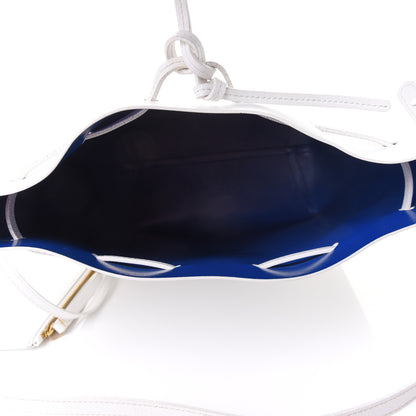 Mansur Gavriel Saffiano Mini Bucket Bag White Royal 4 of 10