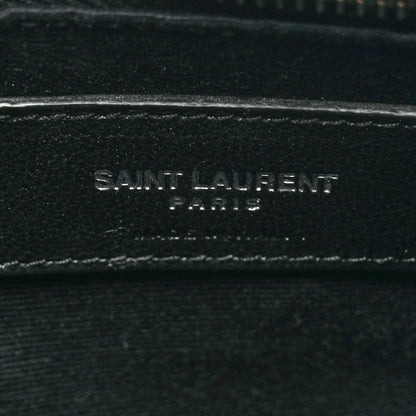 Saint Laurent Calfskin Y Quilted Monogram Medium Loulou Chain Satchel Asphalt 8 of 11