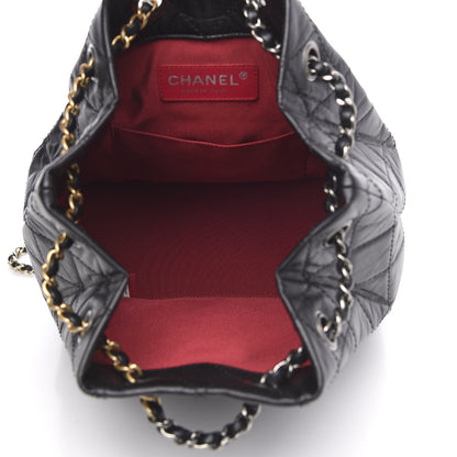 Chanel Aged Calfskin Quilted Small Gabrielle Backpack Black 4 of 9
