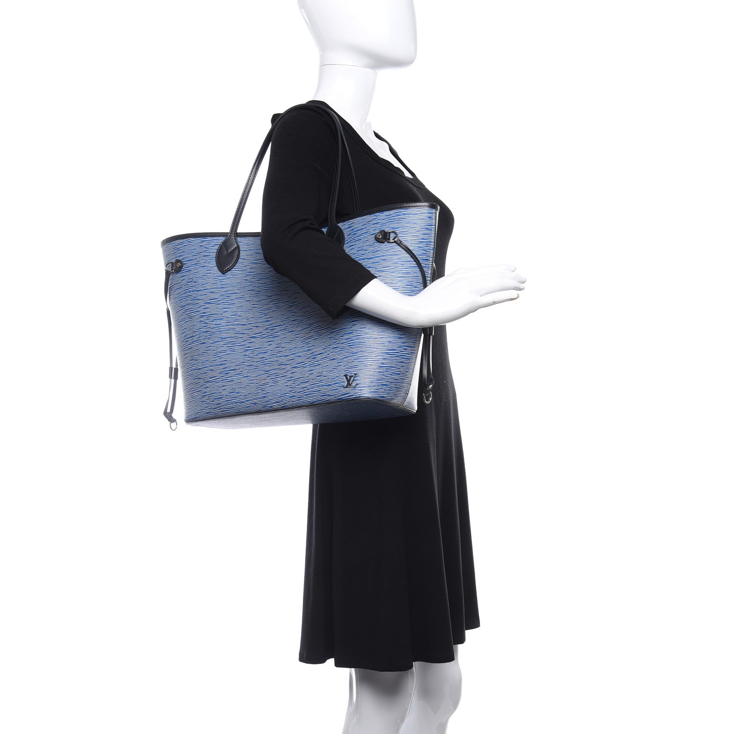 Louis Vuitton Epi Neverfull MM Denim Light 2 of 10