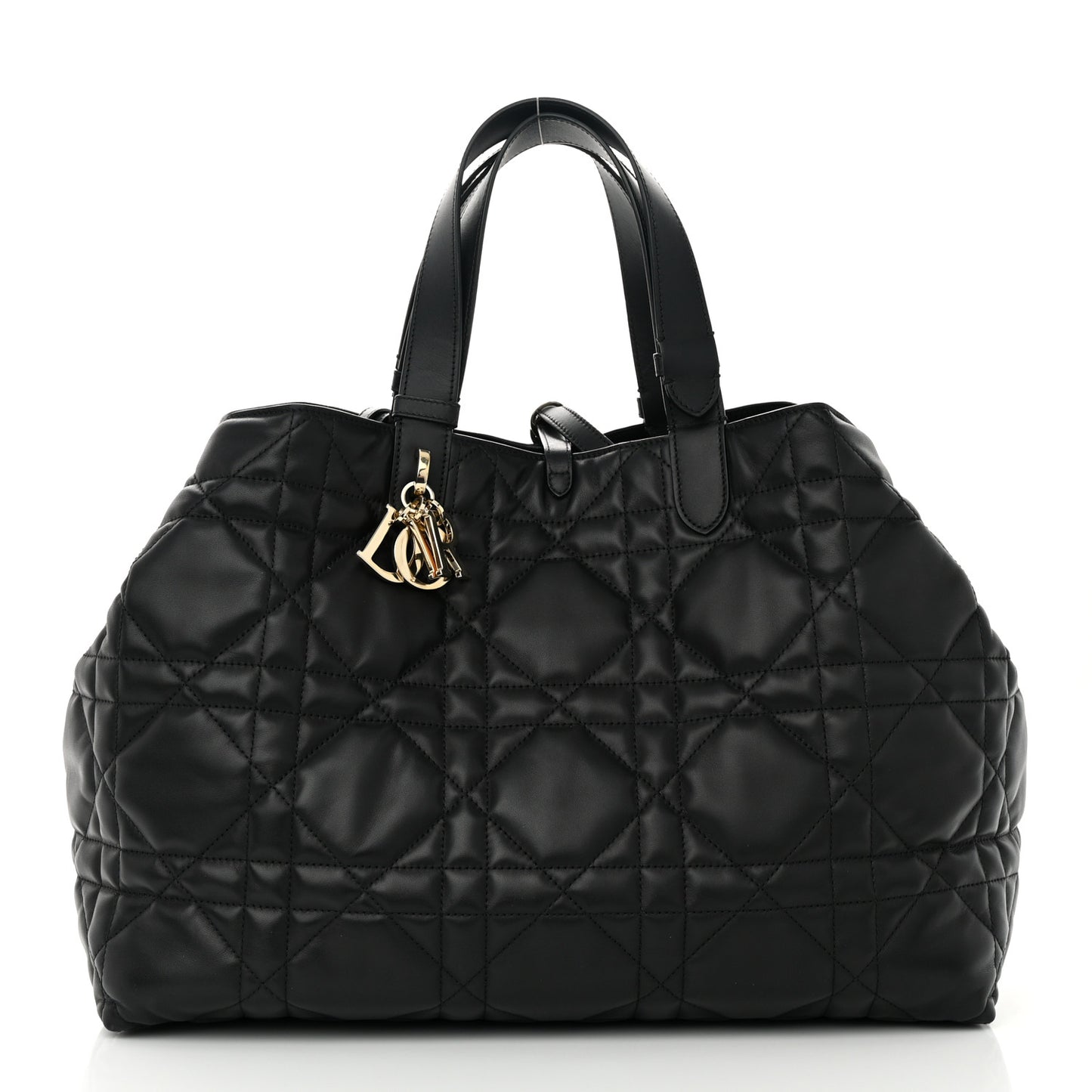 Calfskin Macrocannage Large Toujours Black