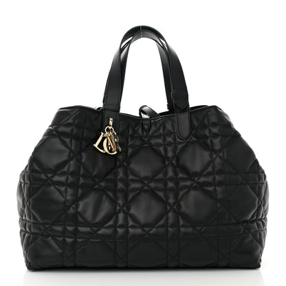 Christian Dior Calfskin Macrocannage Large Toujours Black 2 of 16