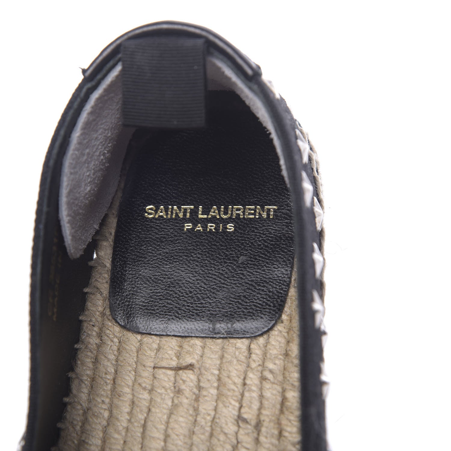 Saint Laurent Canvas Star Studded Espadrilles 36 Black 6 of 11