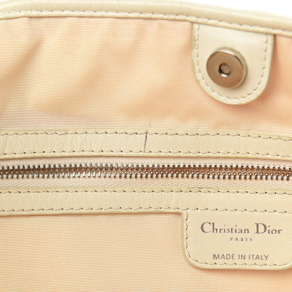 Christian Dior Coated Canvas Cannage Small Panarea Tote White 8 of 23