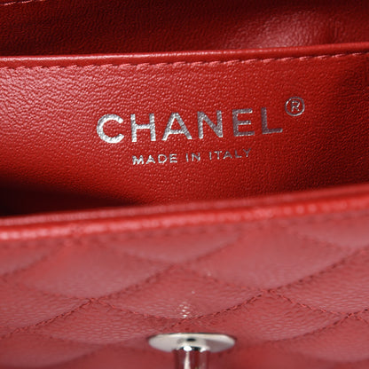 Chanel Caviar Quilted Mini Rectangular Flap Red 8 of 10