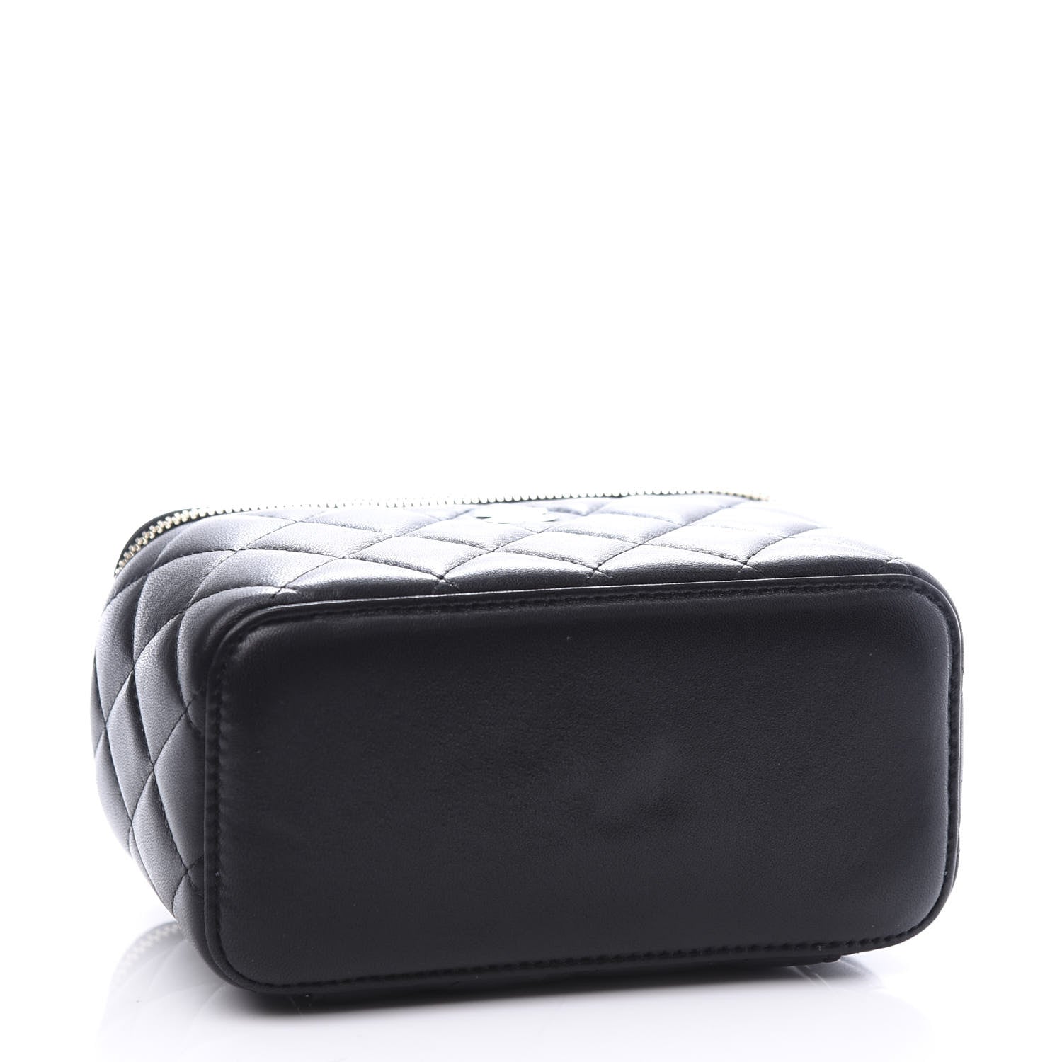 Chanel Lambskin Quilted Small Vanity Case With Chain Black 3 of 10