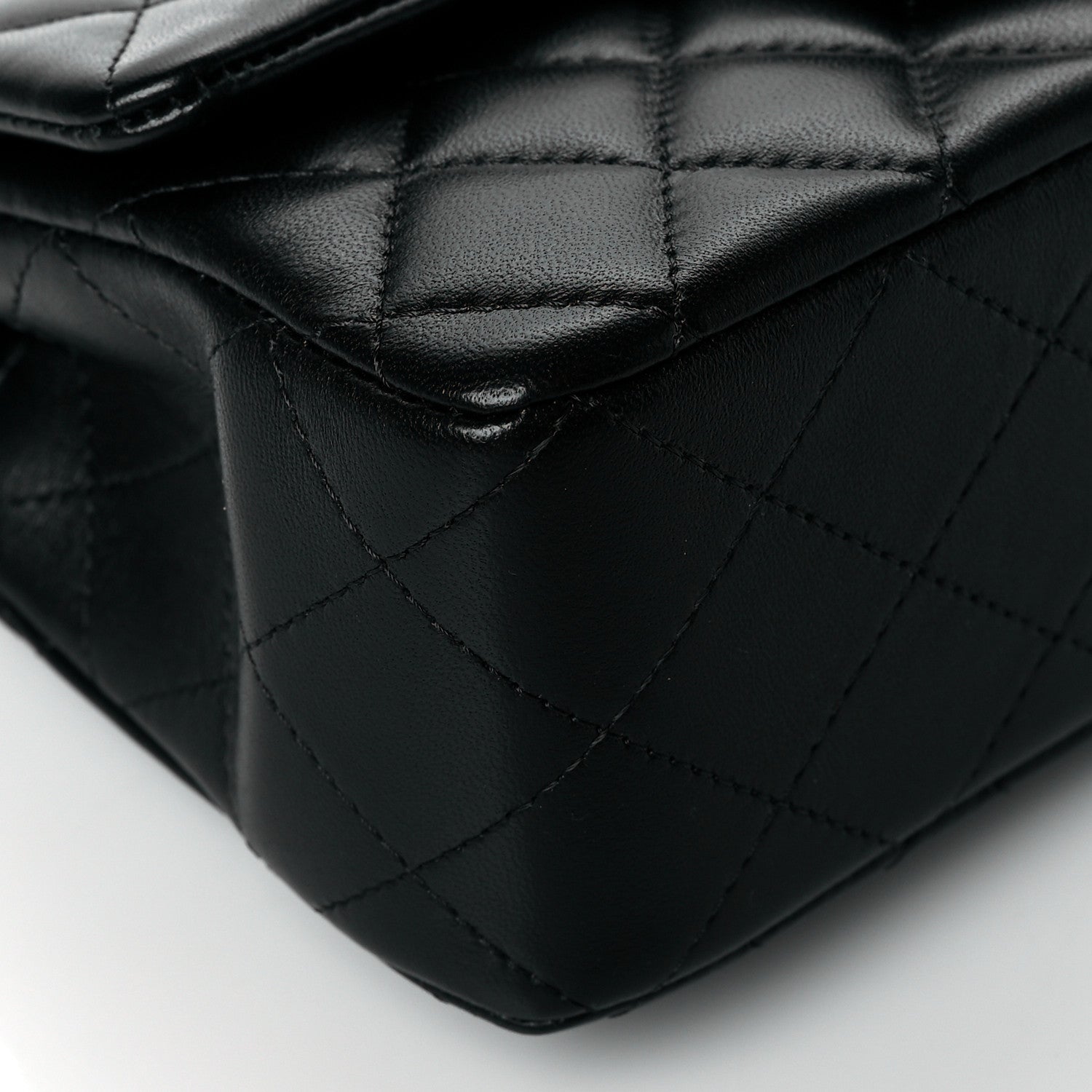 Chanel Lambskin Quilted Metal Mini Top Handle Rectangular Flap Black 9 of 11