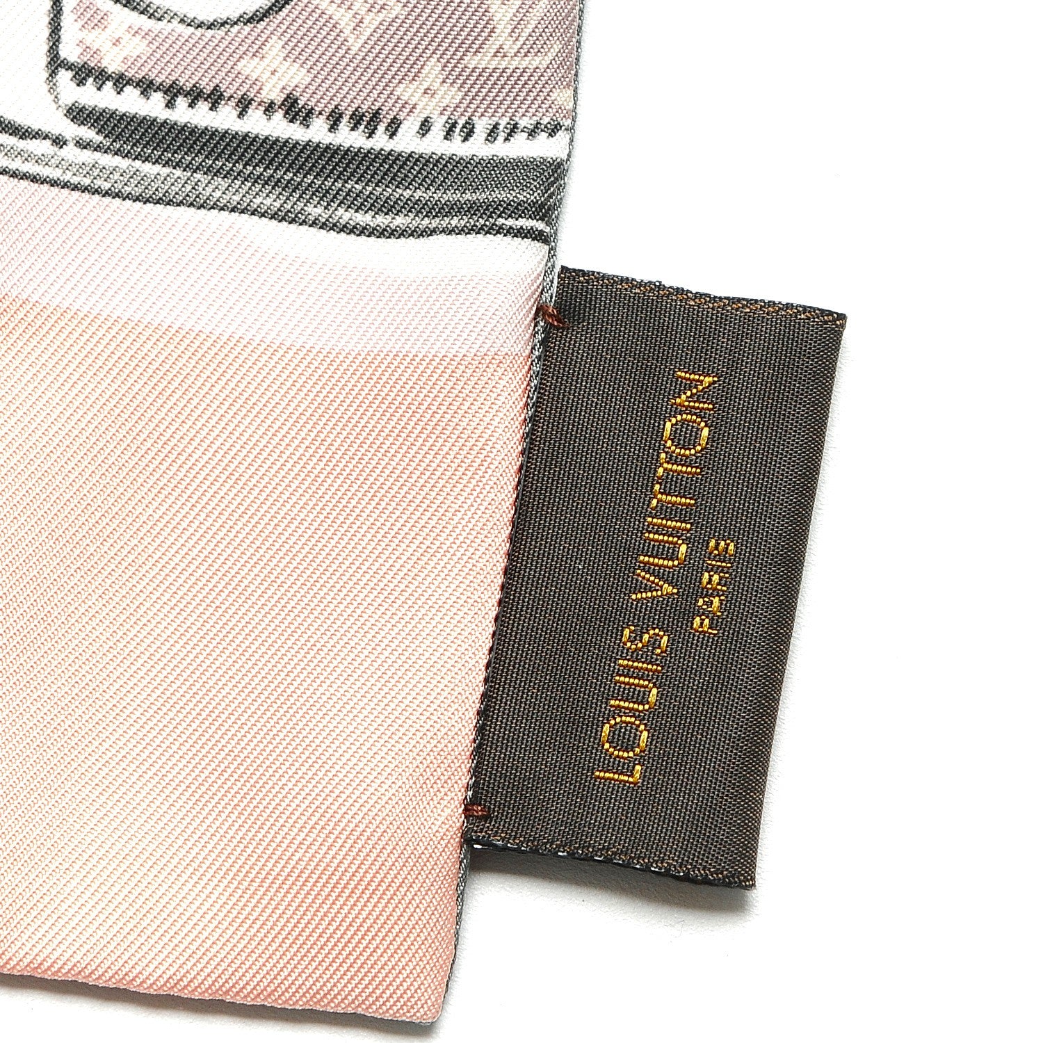 Louis Vuitton Silk Monogram Trunks Bandeau Rose Poudre 5 of 6