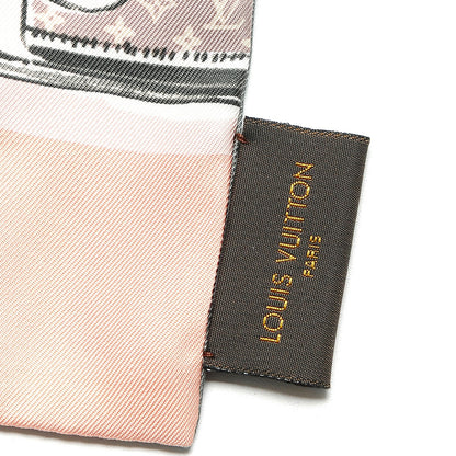 Louis Vuitton Silk Monogram Trunks Bandeau Rose Poudre 5 of 6