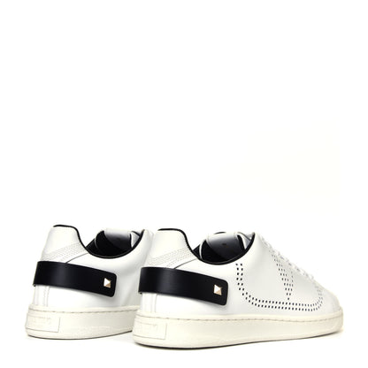 Valentino Garavani Calfskin Mens Backnet Sneakers 40 White Black 6 of 12