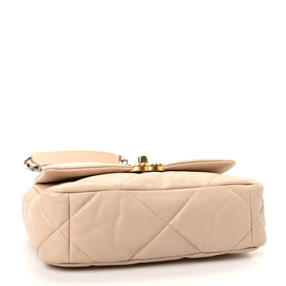 Chanel Lambskin Quilted Medium Chanel 19 Flap Beige 4 of 10