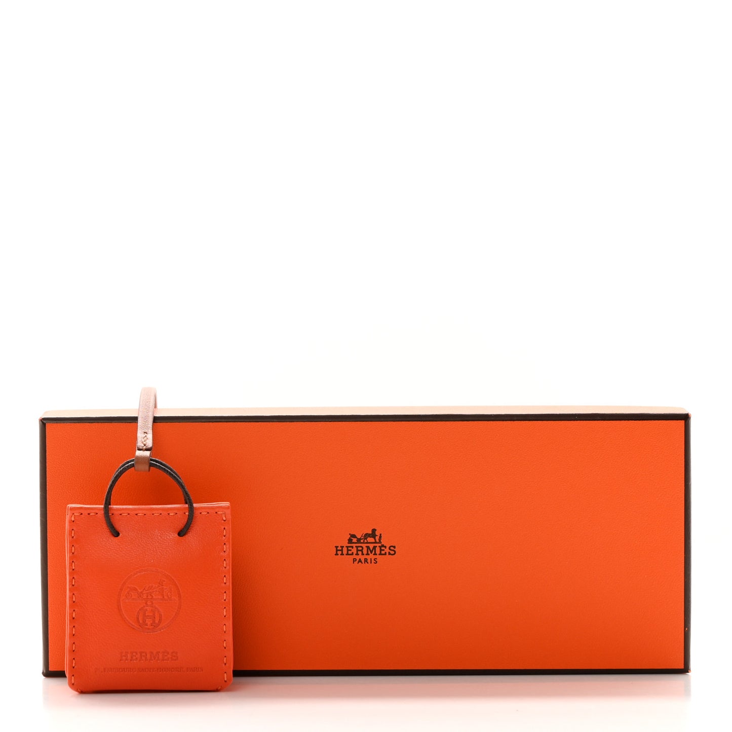Milo Lambskin Swift Shopping Bag Charm Feu Gold